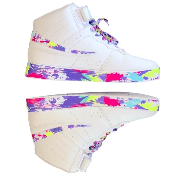 Fila Vulc 13 Paintball Splatter Sneakers size 8.5 - Picture 5 of 10